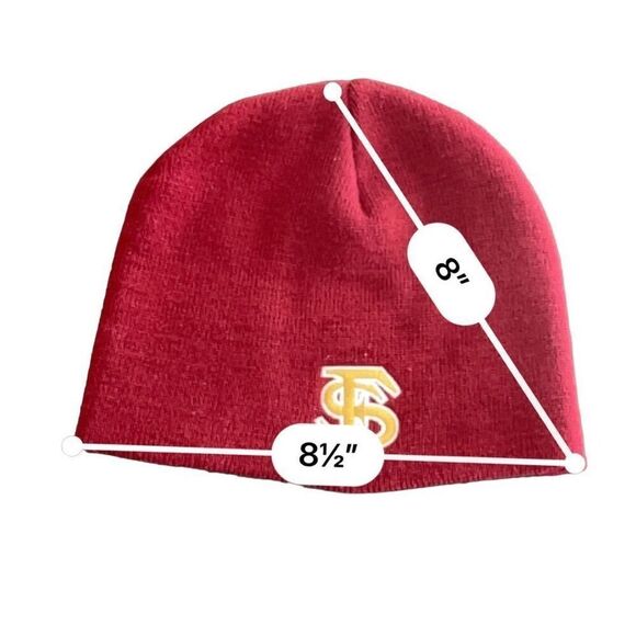 Florida State University FSU  Logo embroidered beanie hat - Picture 4 of 14